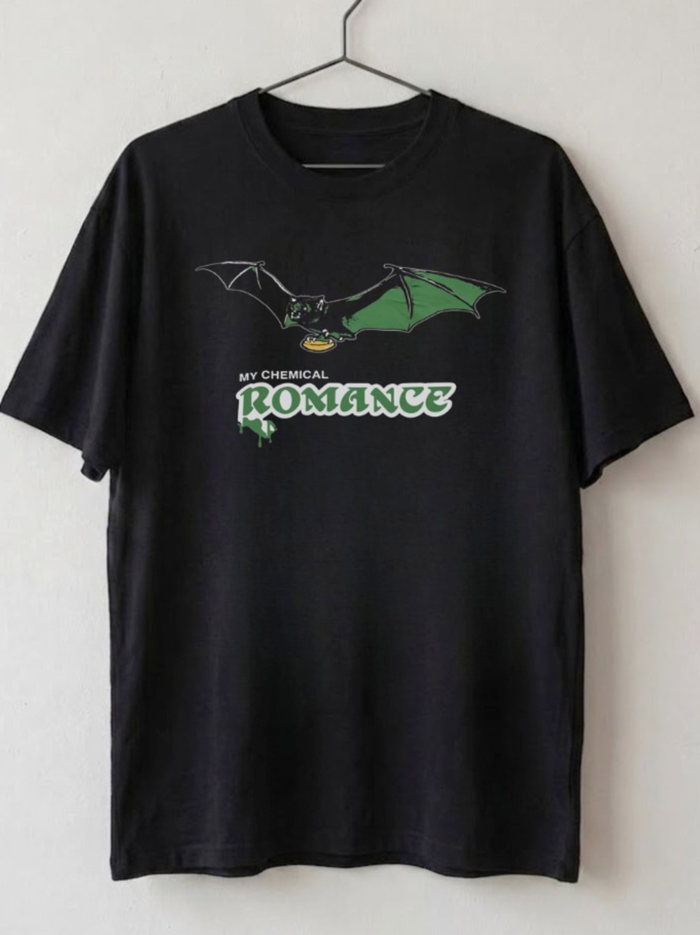 My Chemical Romance Green Bat Rock Band  Tour Tee | Gildan 5000